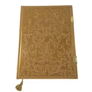Disney Beauty & The Beast Live Action Movie Journal Gold Embossing FLAWS